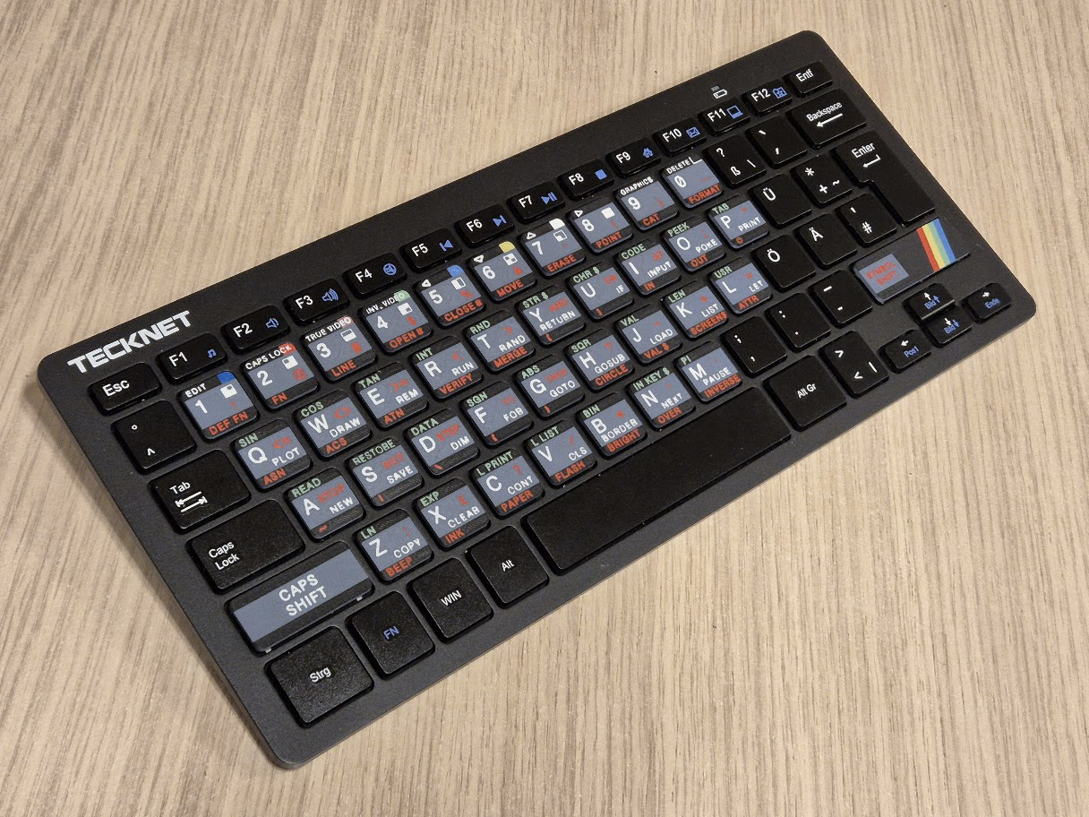 Wireless ZX Spectrum Keyboard - TeckNet X 315 Mod