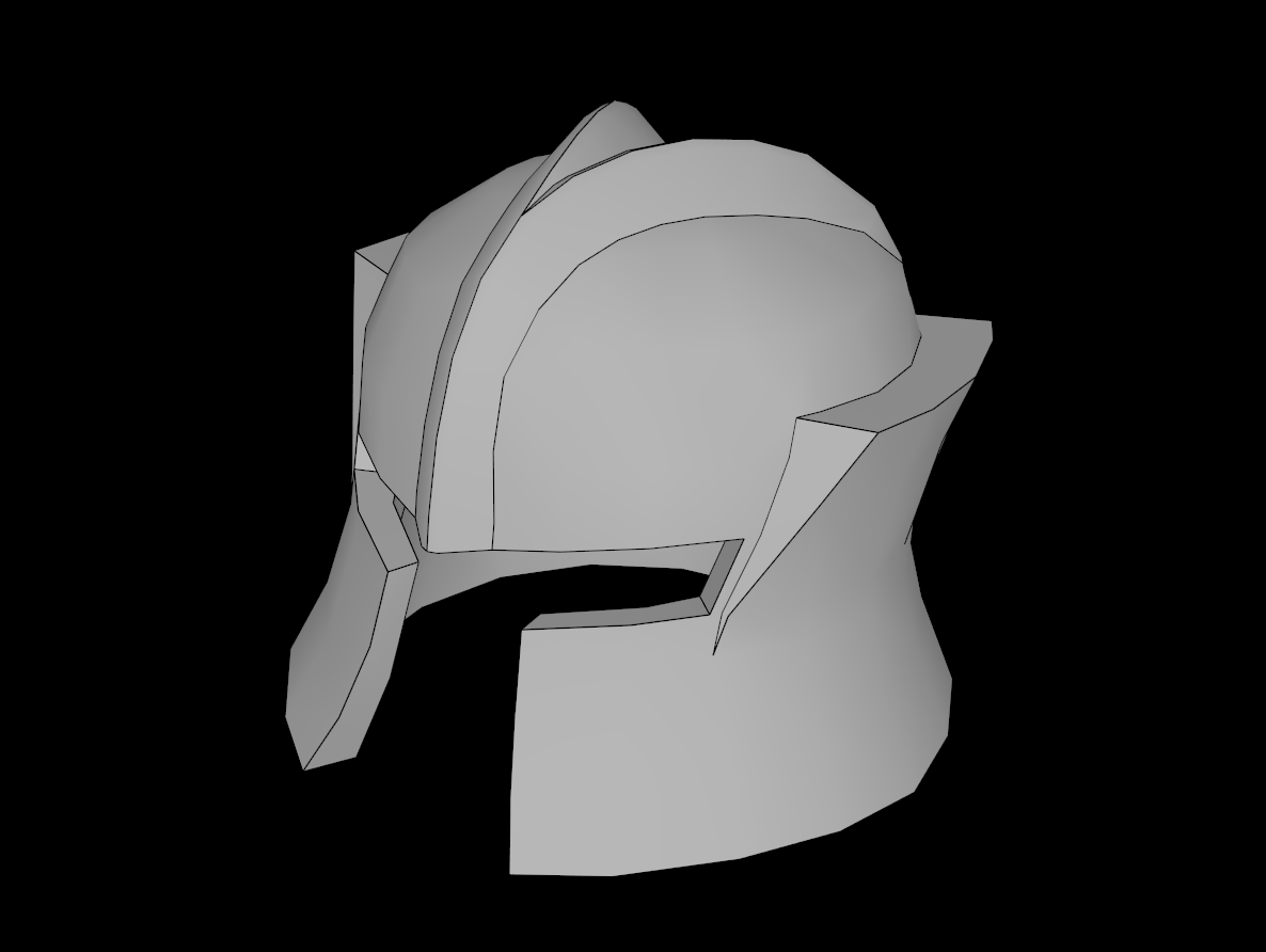 Lego Compatible (48493.dat) Minifig Helmet Castle with Angled Cheek Protection