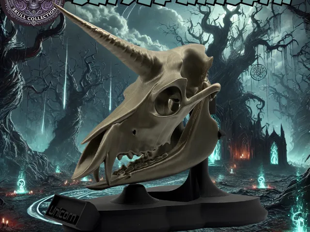 Cursed Unicorn Skull / Verfluchtes Einhorn Schädel