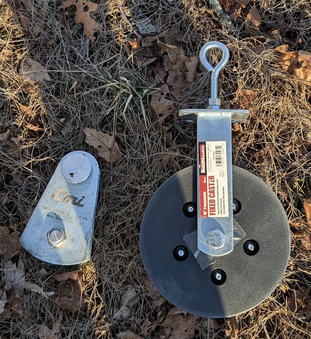 Tow rope pulley guides for cheap rigid casters