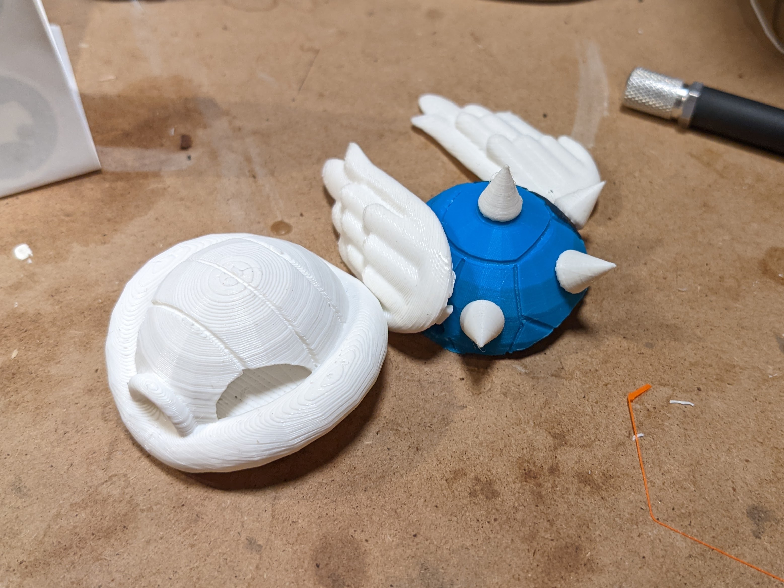 Miniatura 2 do modelo 3D Blue Shell Ornament w/RFID Insert