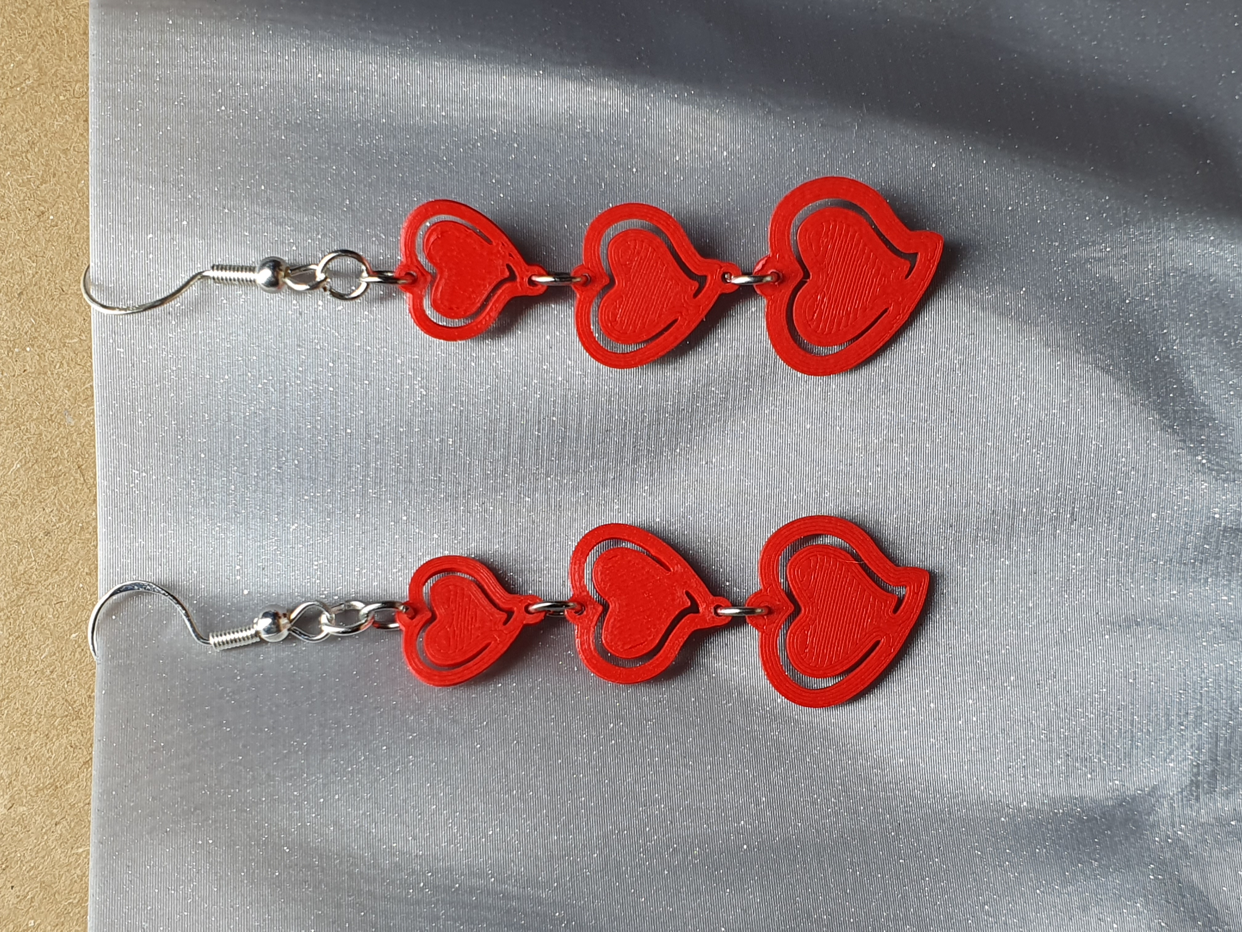 triple heart ear hangers