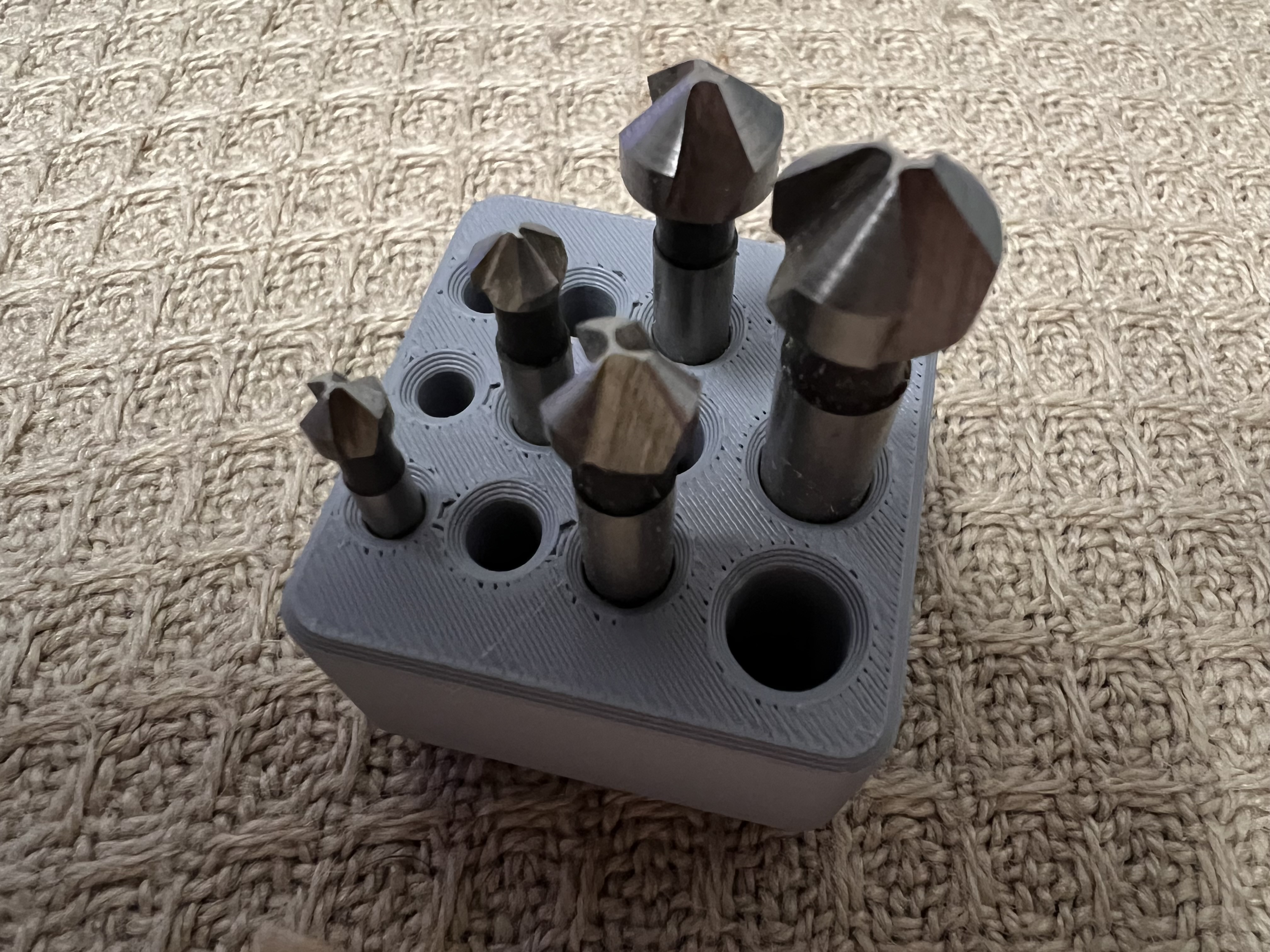 GridFinity chamferingtool stand