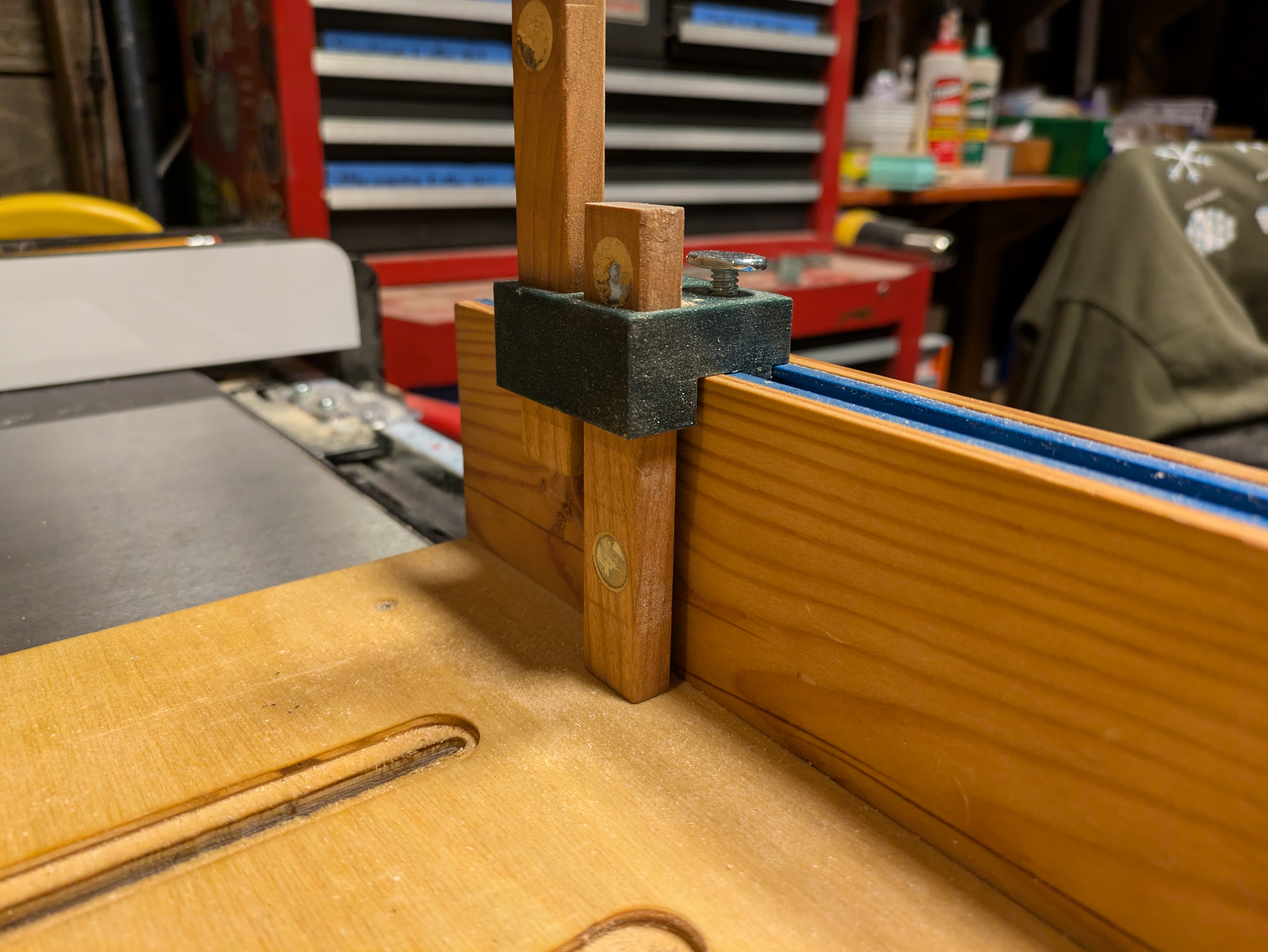 T-Track Slide Stop for Crosscut Sleds