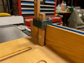 T-Track Slide Stop for Crosscut Sleds