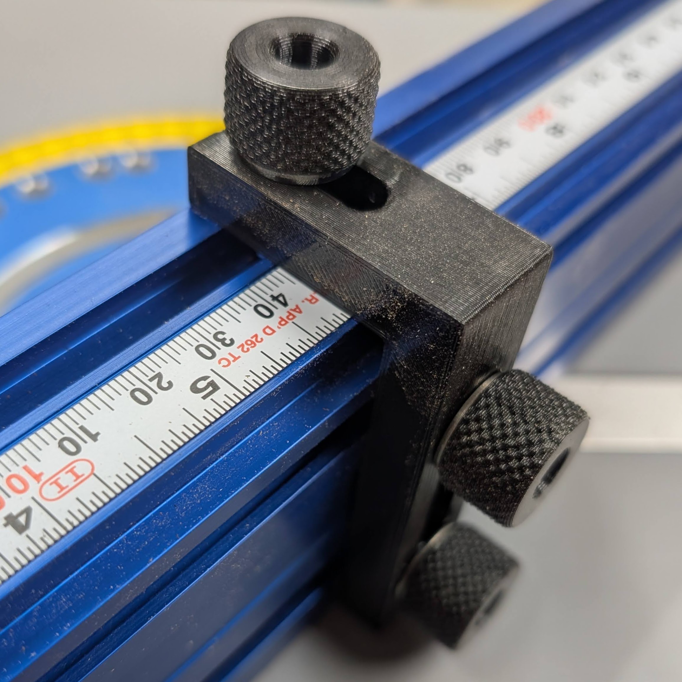 Zero Deflection Stop Block for T-Track Fences