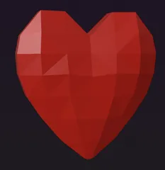 Heart Low Poly