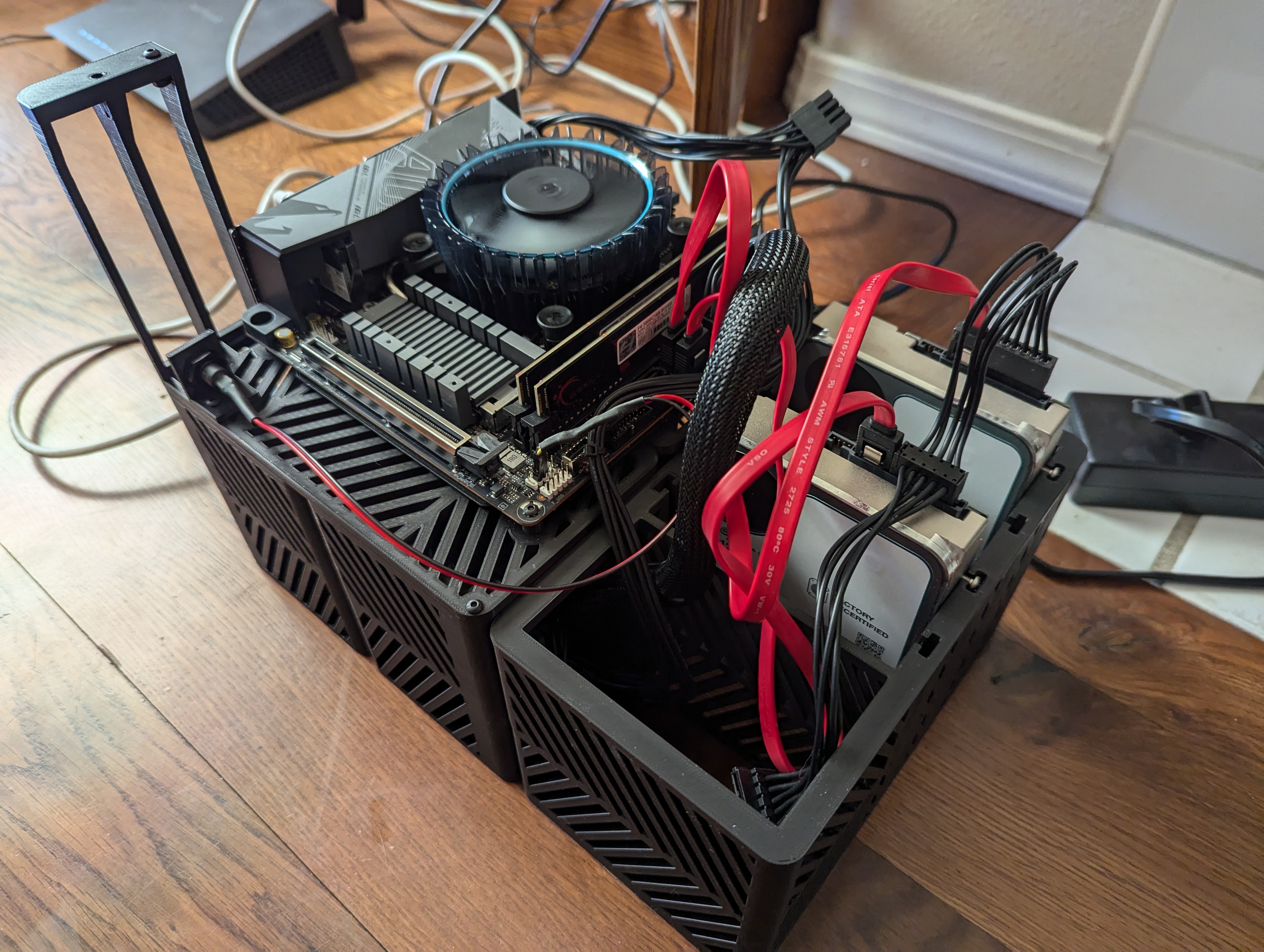 Hard Drive Cage for Mini ITX Test Bench