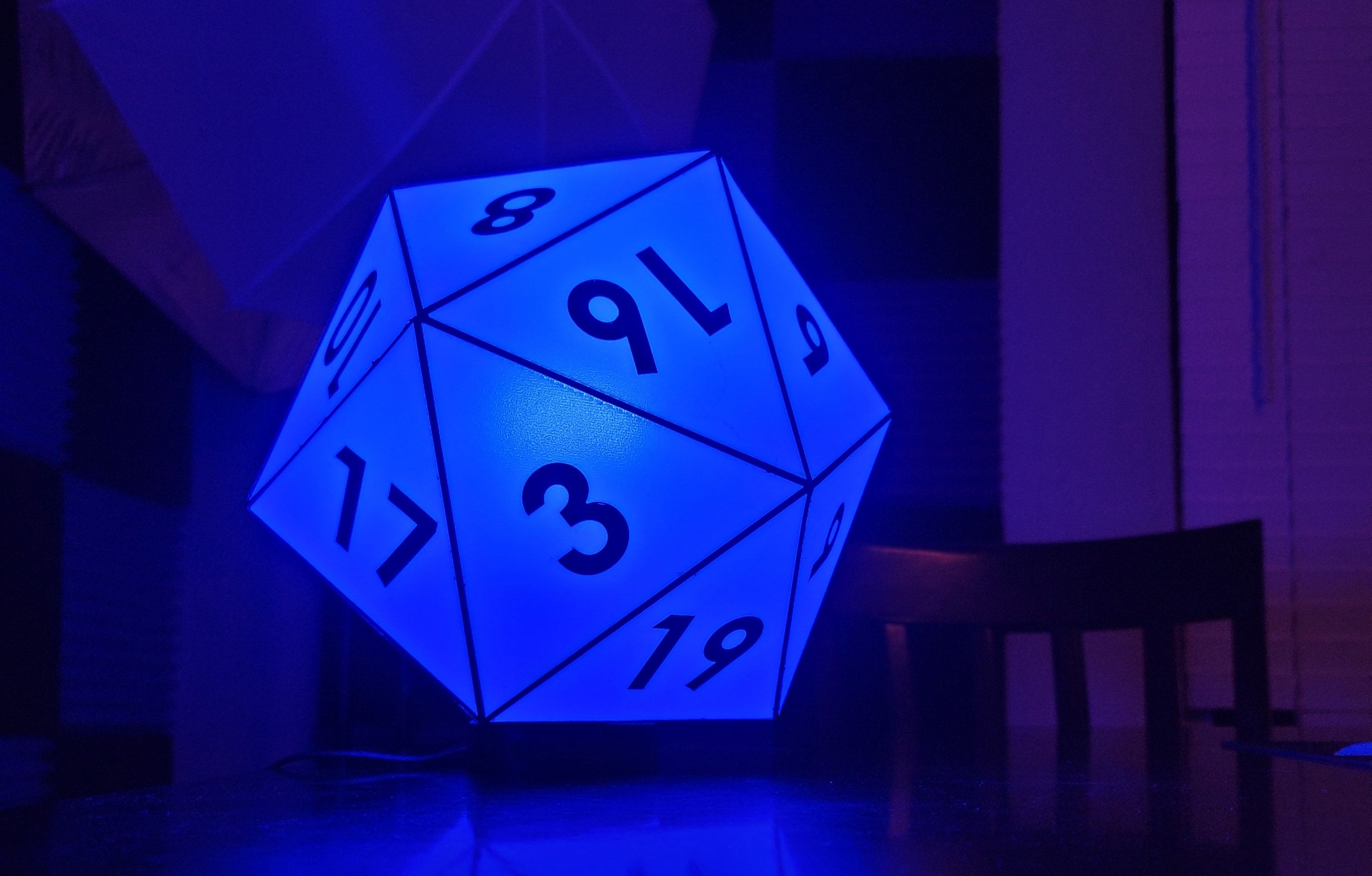 D20 Lampshade (or just a giant d20)