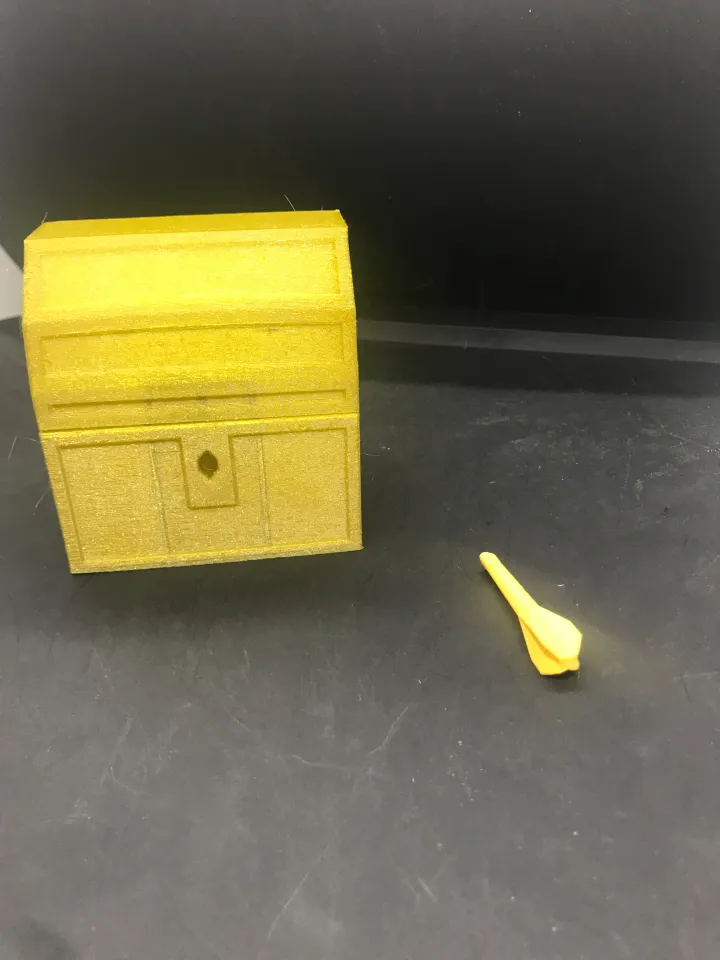 Locking Treasure Chest with Key and Tray - Print-in-Place - No assembly ...