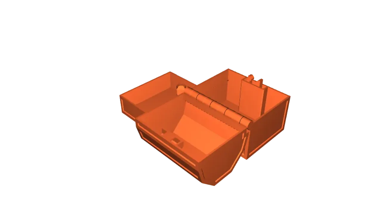 Locking Treasure Chest with Key and Tray - Print-in-Place - No assembly ...