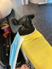 Wheelchair controller joystick custom grip