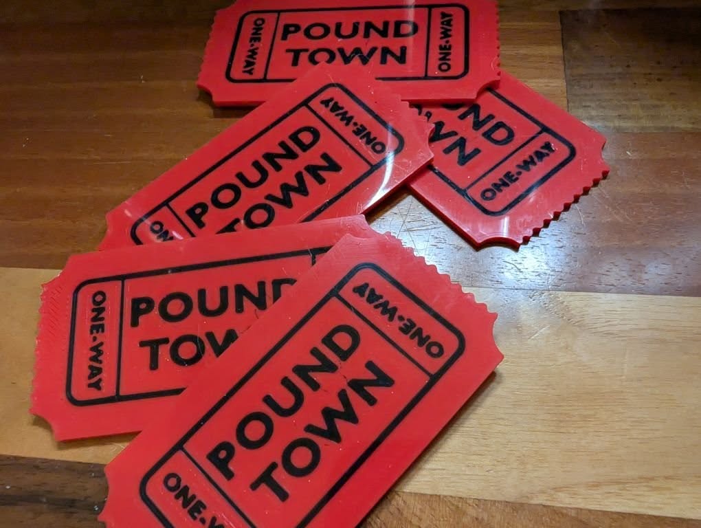 Ticket to Paradise - The One Way Pound Town!