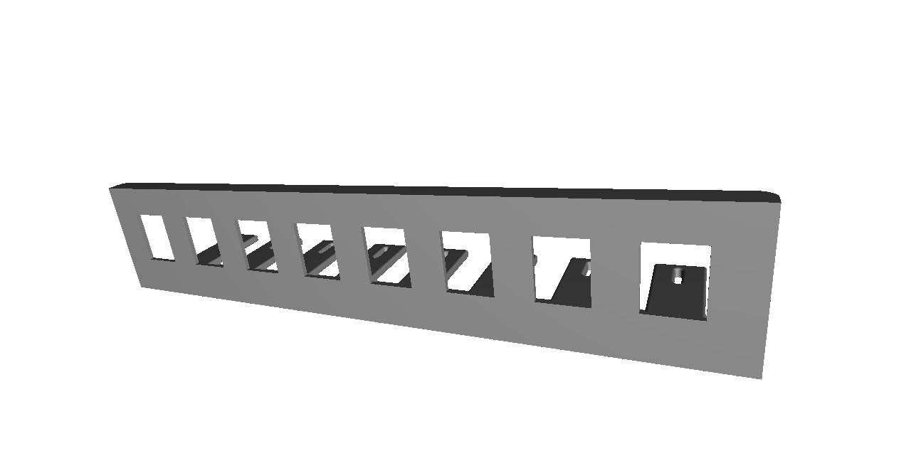 8-port keystone panel. wall mount