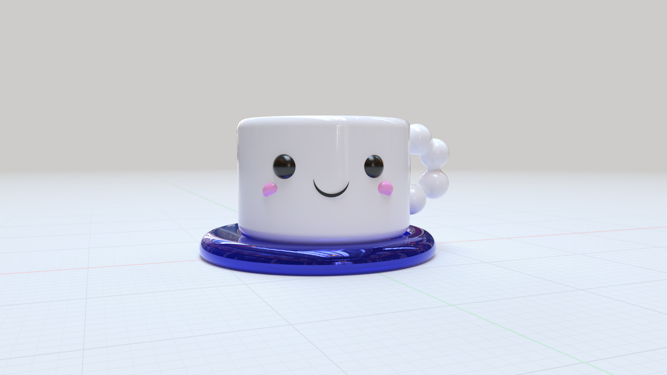 Cute Kawaii cloud mug — miniatura 2