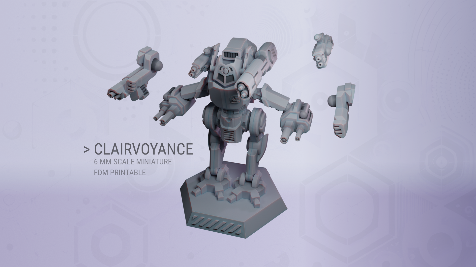 Clairvoyance for 6 mm Scale Wargames - FDM Printable Without Supports