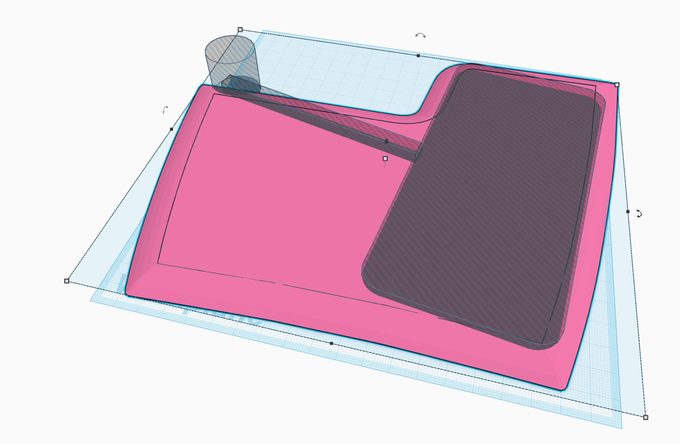 3D printed wireless charger plate for Ford Kuga