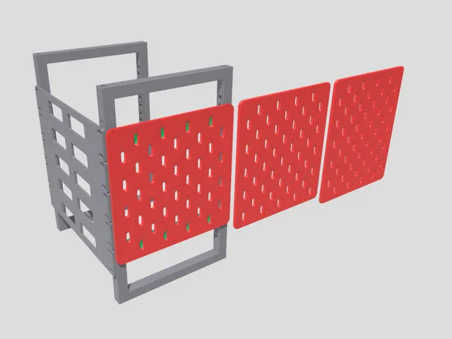 3D printable rack - Support Beam for Printable Skadis Mount