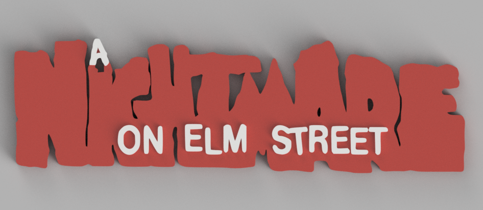 Nightmare on Elm Street (Freddy) 3D Logo