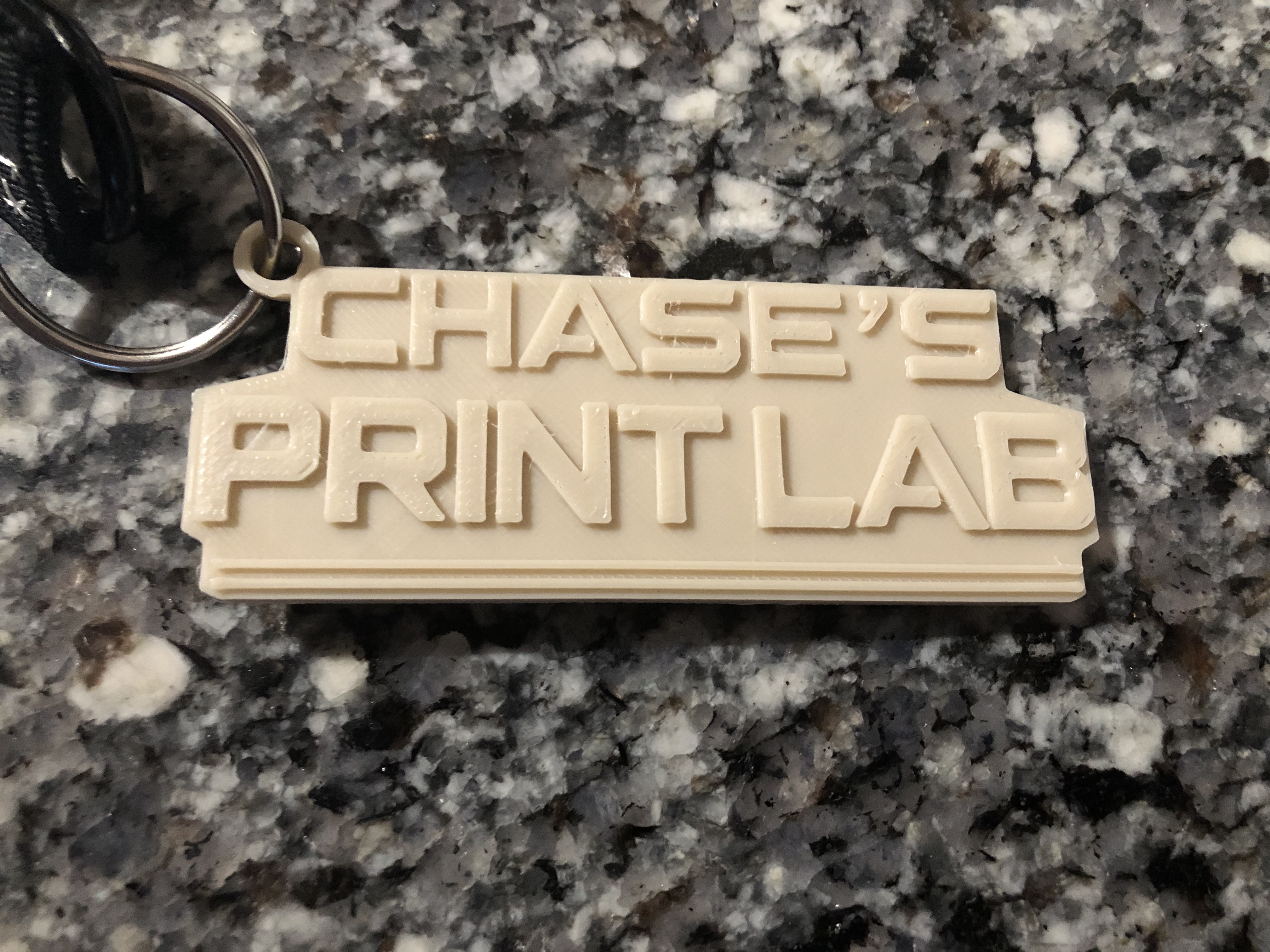 Chase's Print Lab Keychain