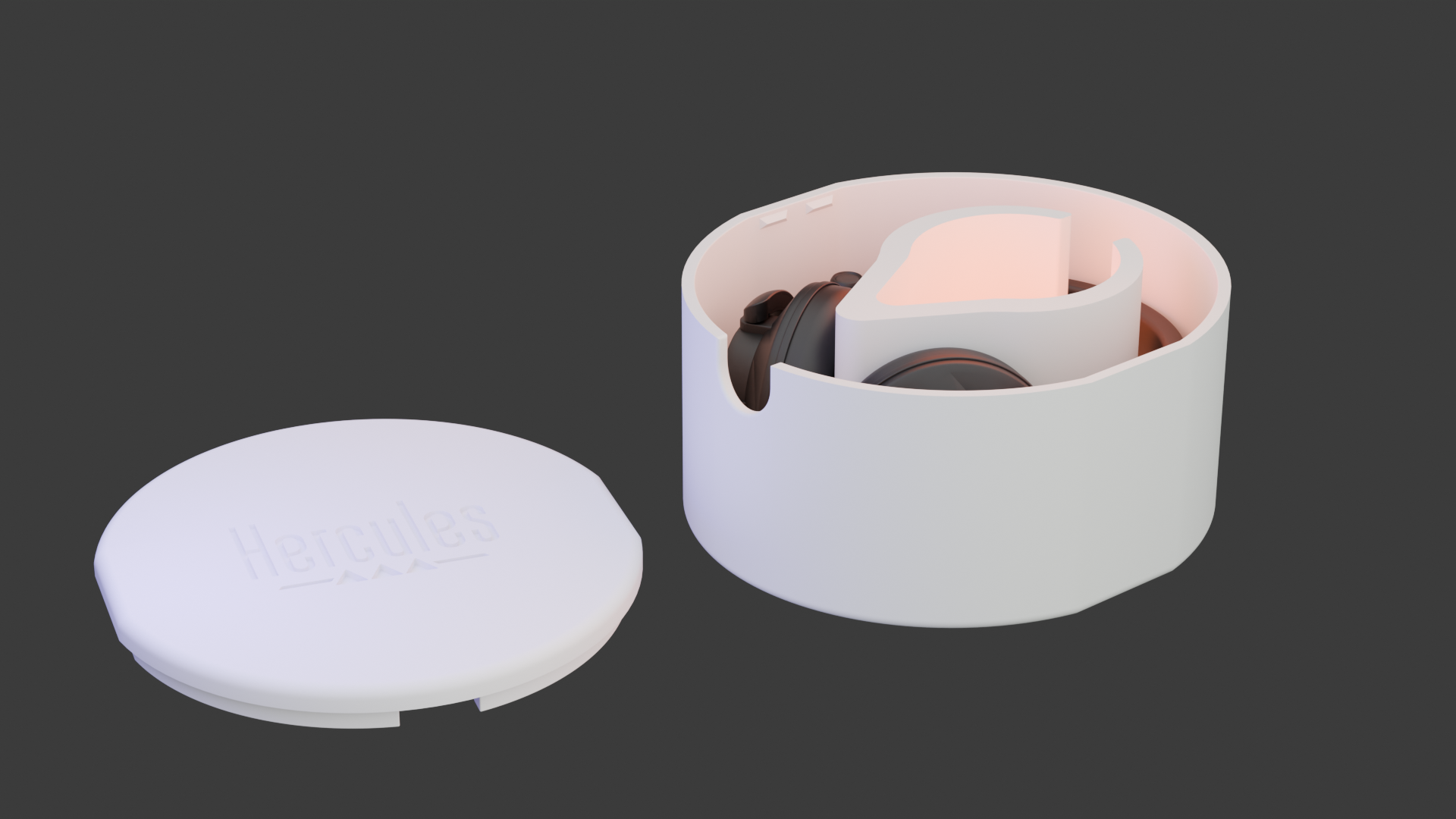 Hercules HDP DJ60 headphone case with storage space