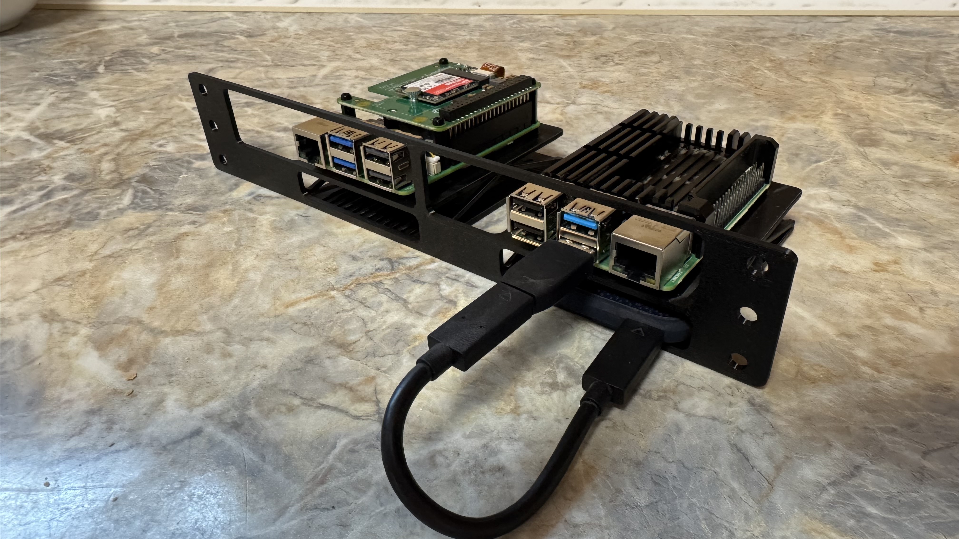 1U RaspberryPi holder - 10" MINI RACK