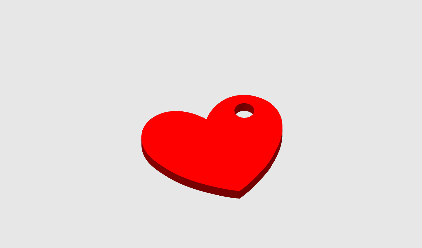 Valentine Heart Keychain