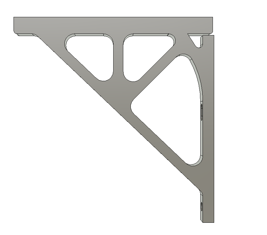 Miniatura 4 do modelo 3D Shelf Bracket for Wall Control pegboard system