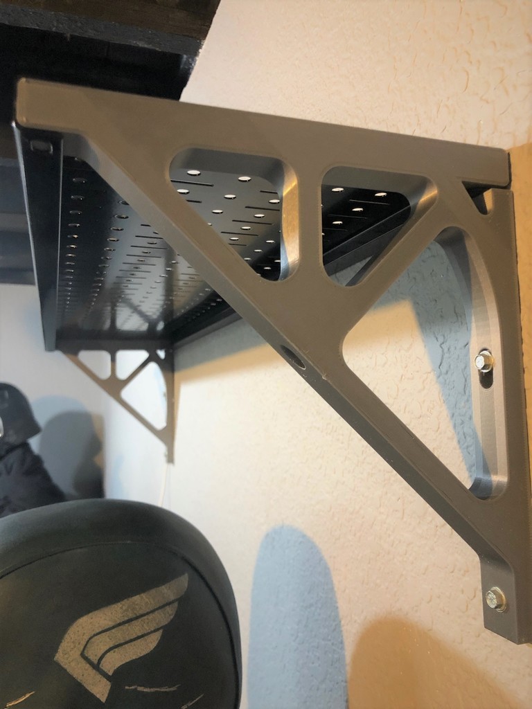 Miniatura 5 do modelo 3D Shelf Bracket for Wall Control pegboard system