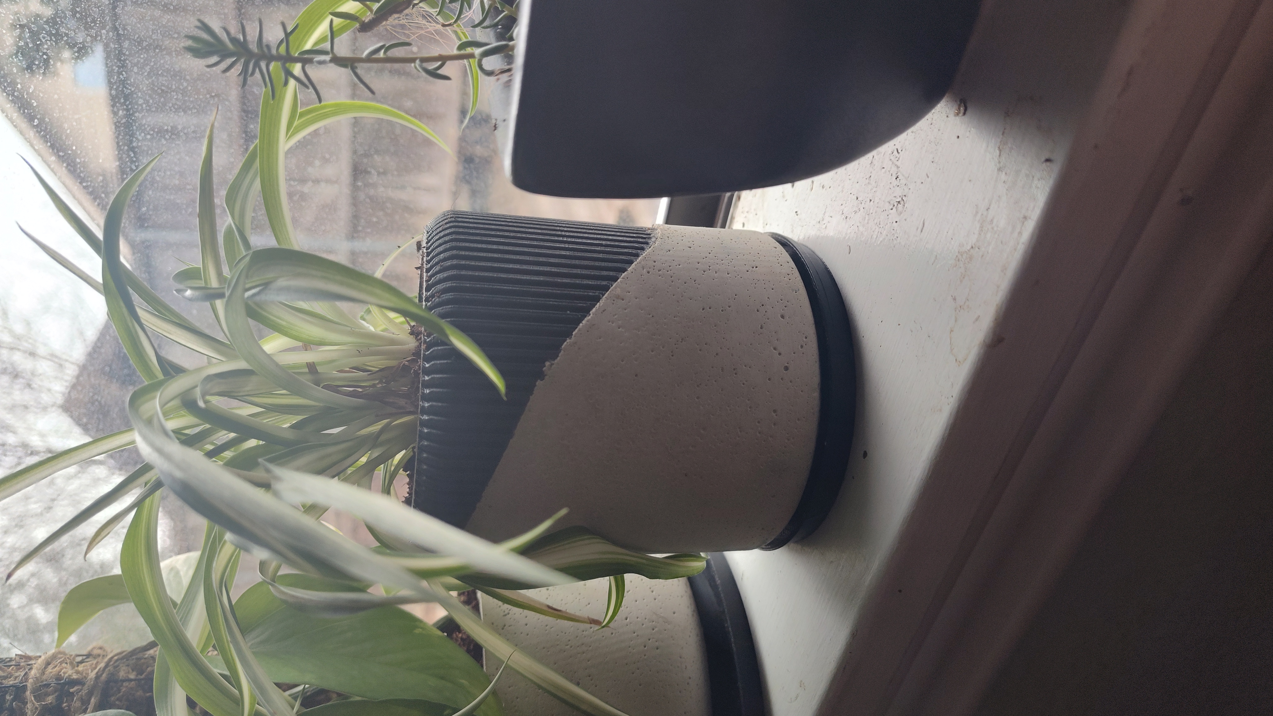 Slotted Concrete Planter