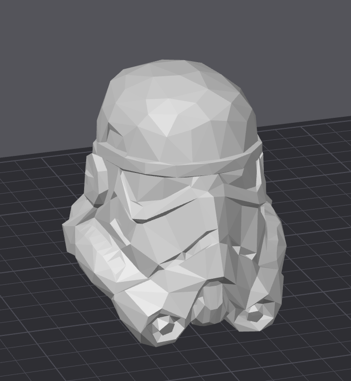 Low Poly Stormtrooper Helmet