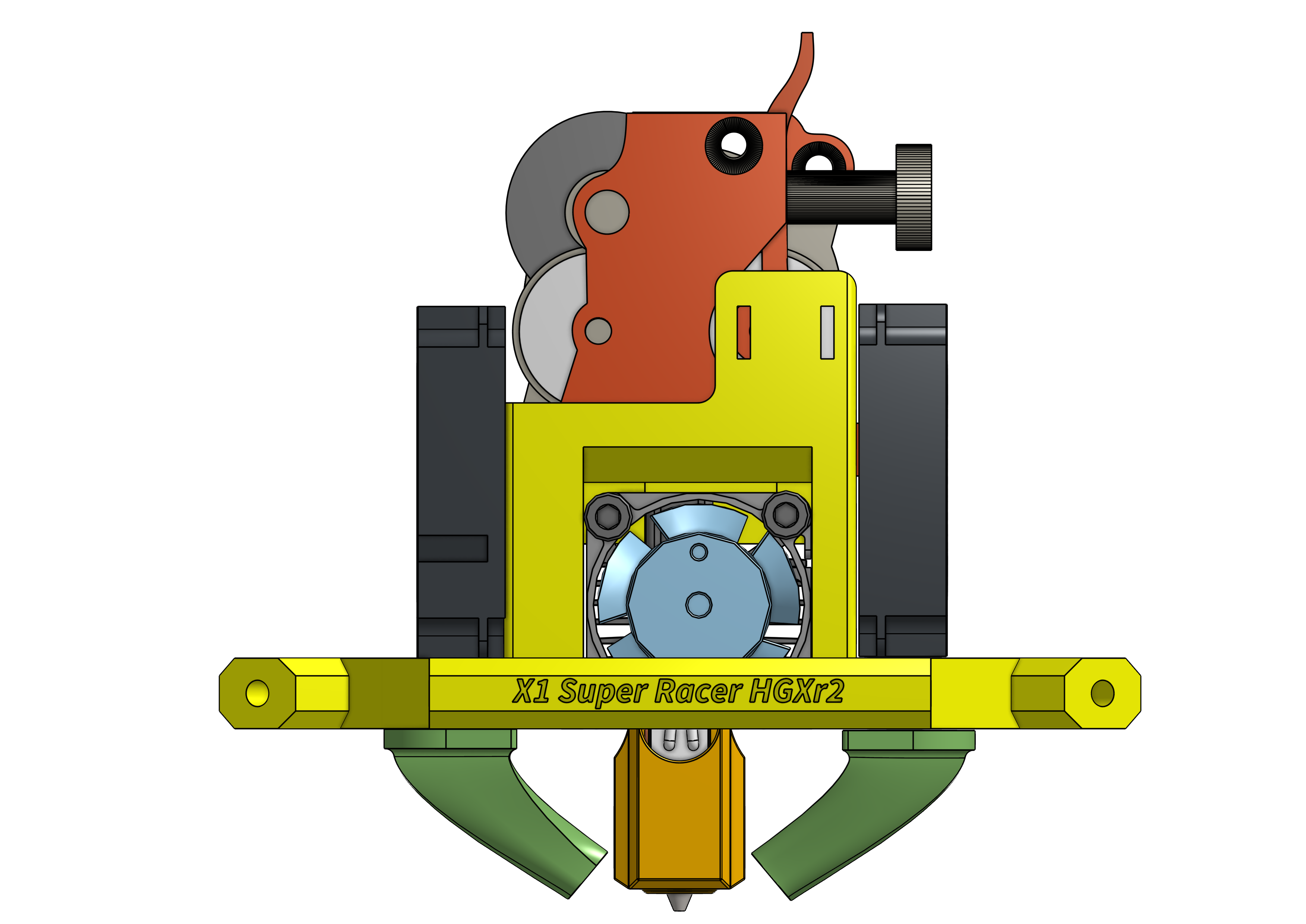 Flsun SR effector with HGX Lite V2 / LGX Lite and X1 Bambu Hotend or TZ V6 Hotend (Tests)