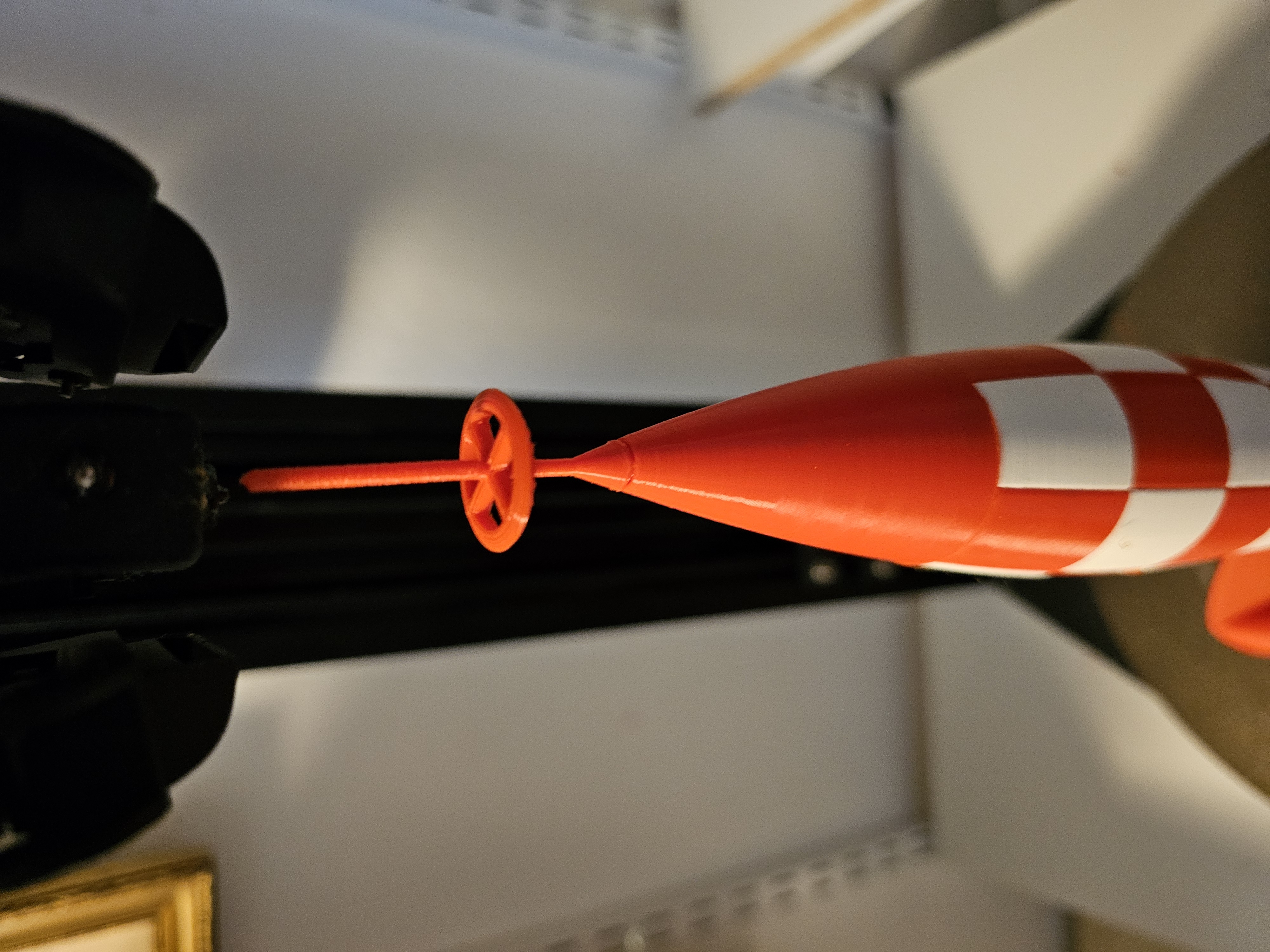 Tintin rocket antenna - original - High and low disk