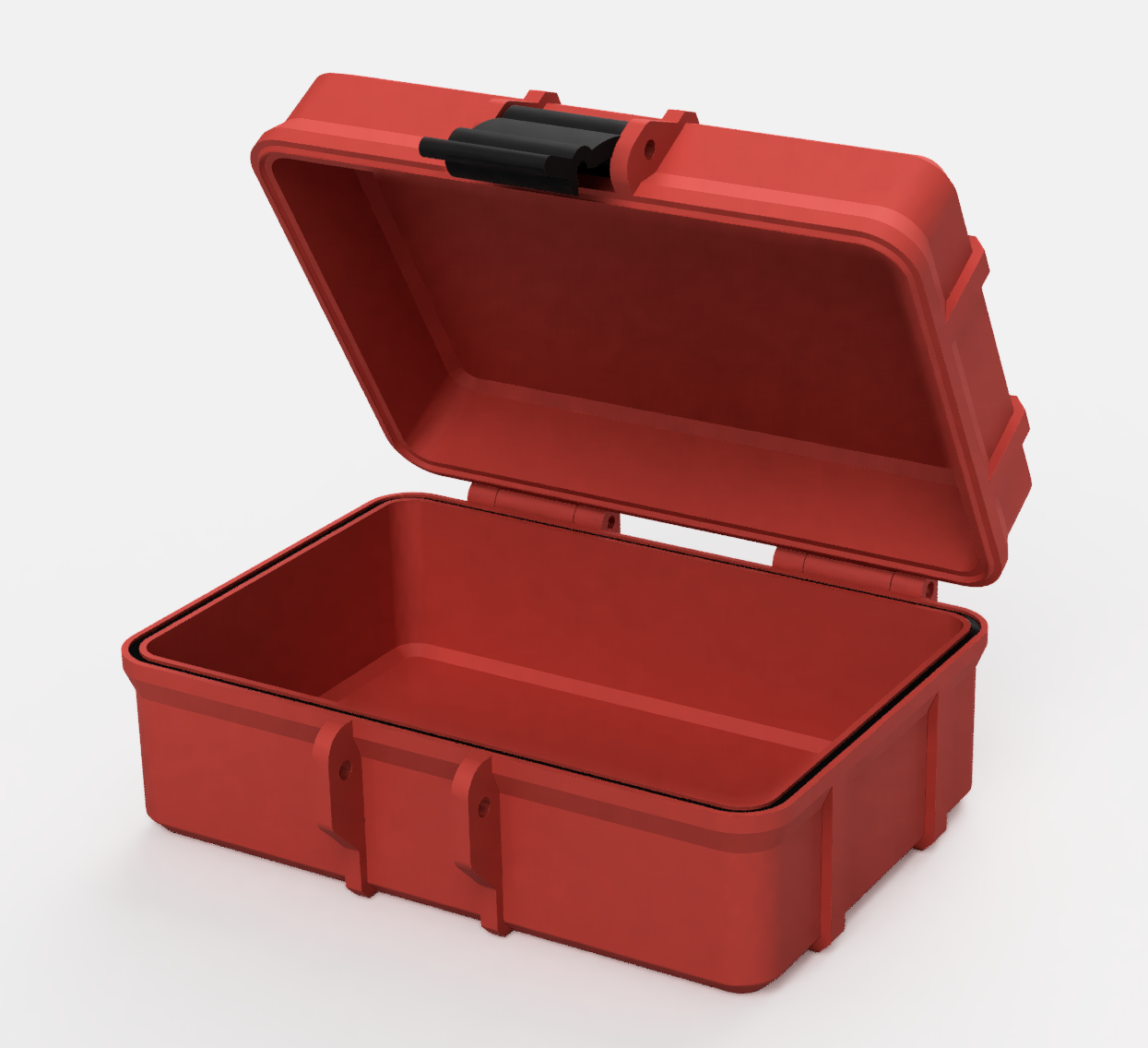 Rugged Box (Parametric) Single Latch Two Hinges