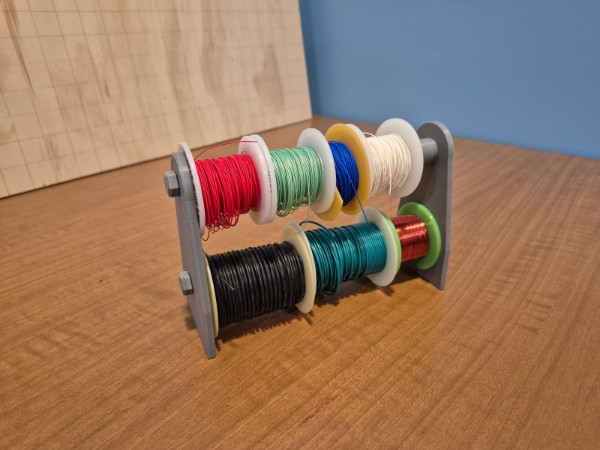 Simple Wire Spool Dispenser Rack