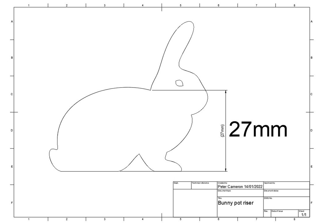 Miniatura 7 do modelo 3D Bunny Pot Plant Riser