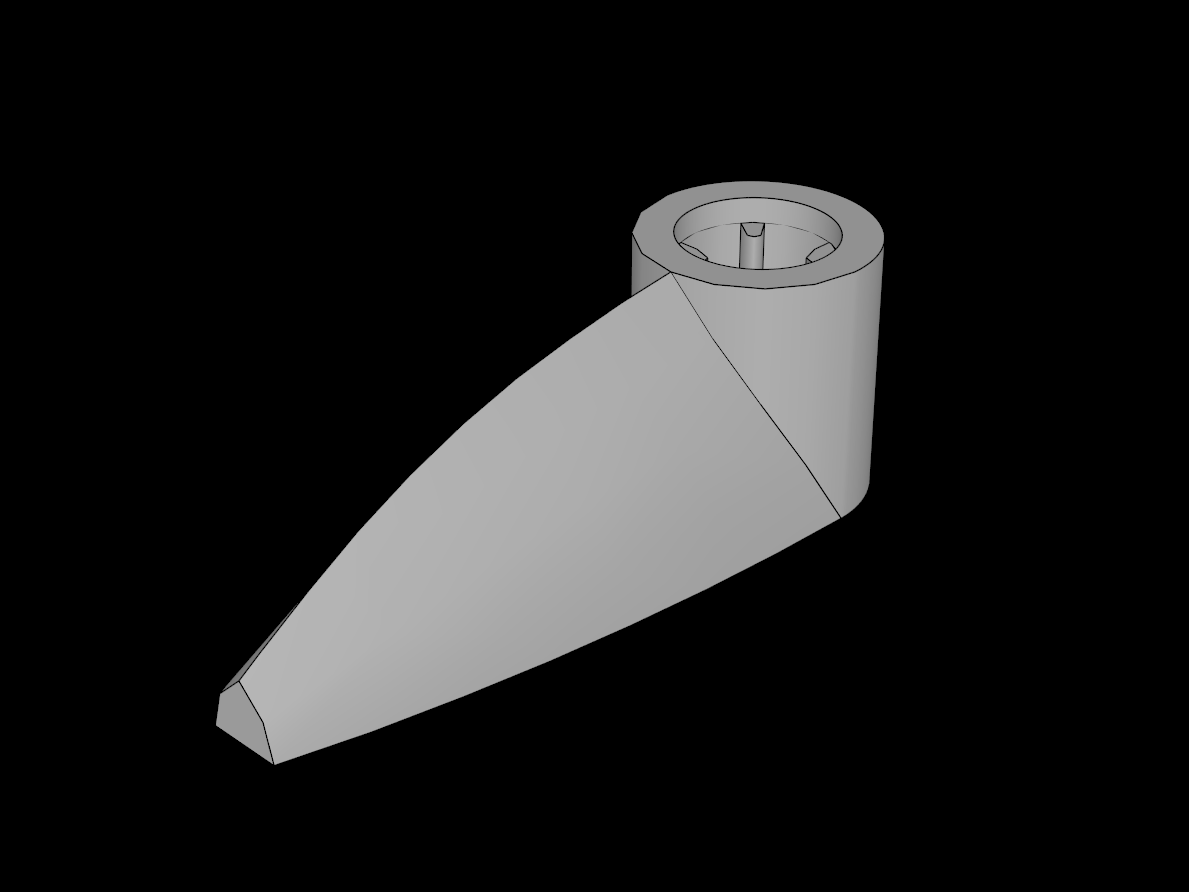 Lego Compatible (16646.dat) Technic Tooth  1 x  3 with Axlehole