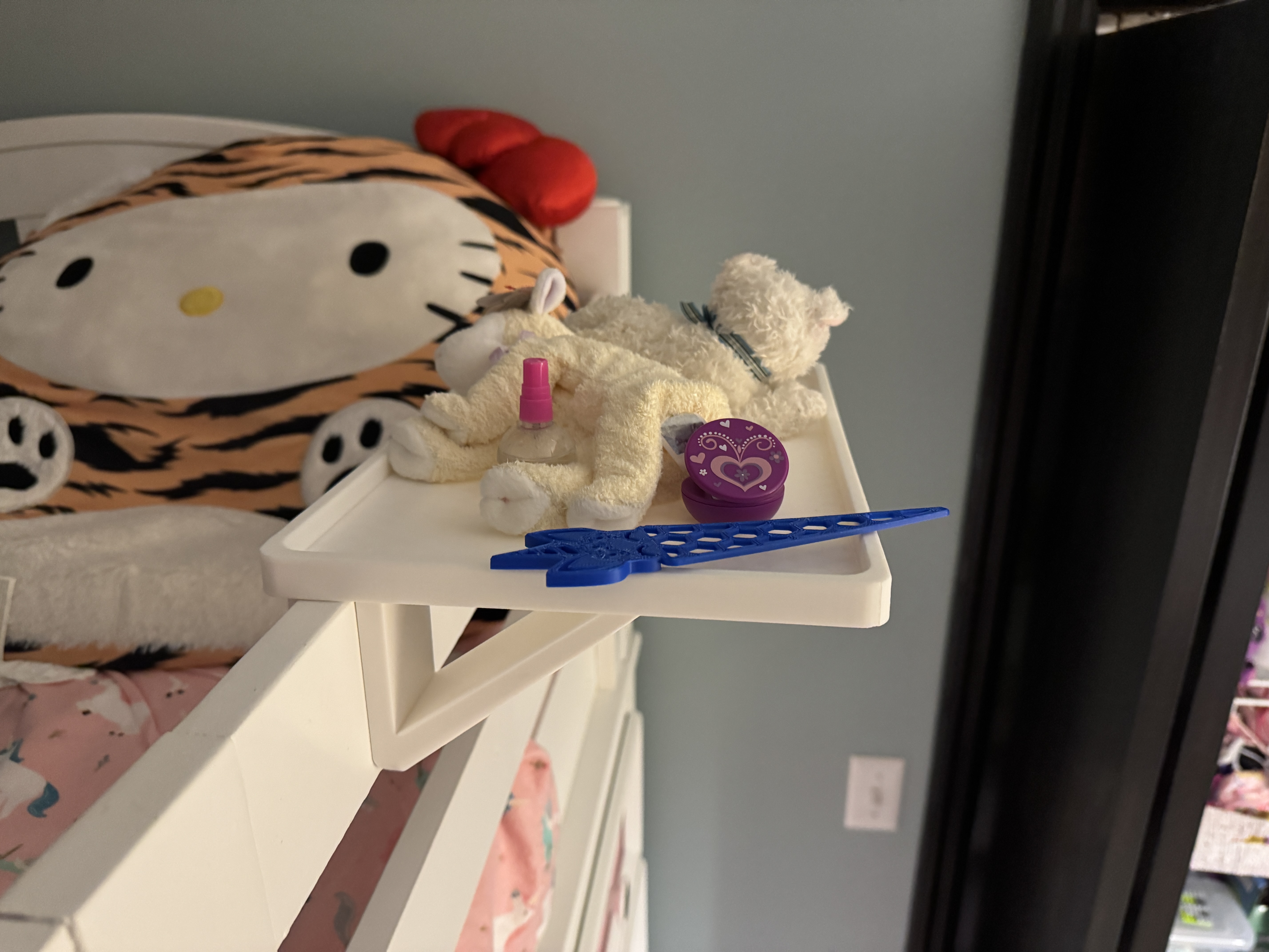 Rail Mounted Bed Side Shelf