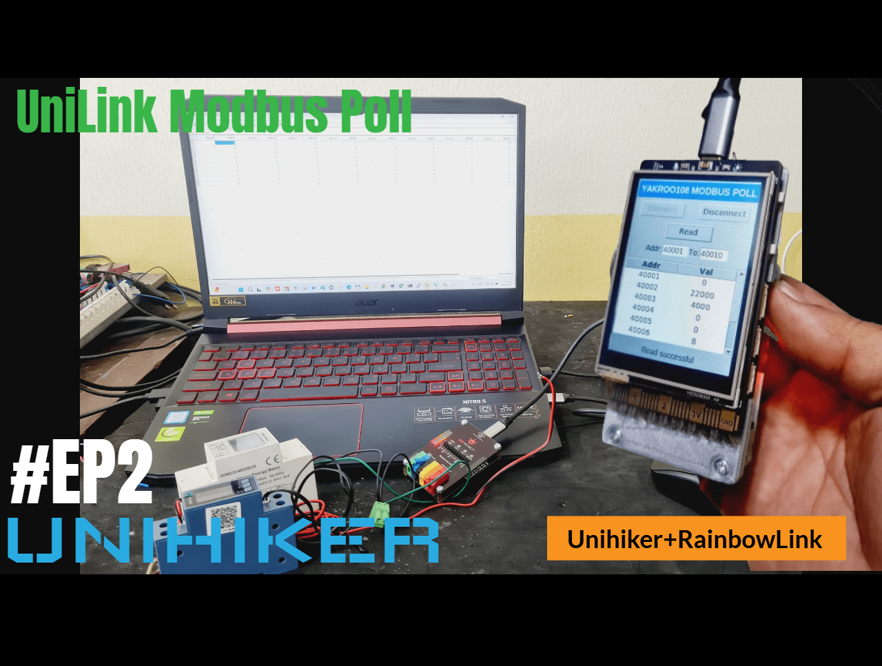 UniLink Modbus Poll: Unihiker+modbus