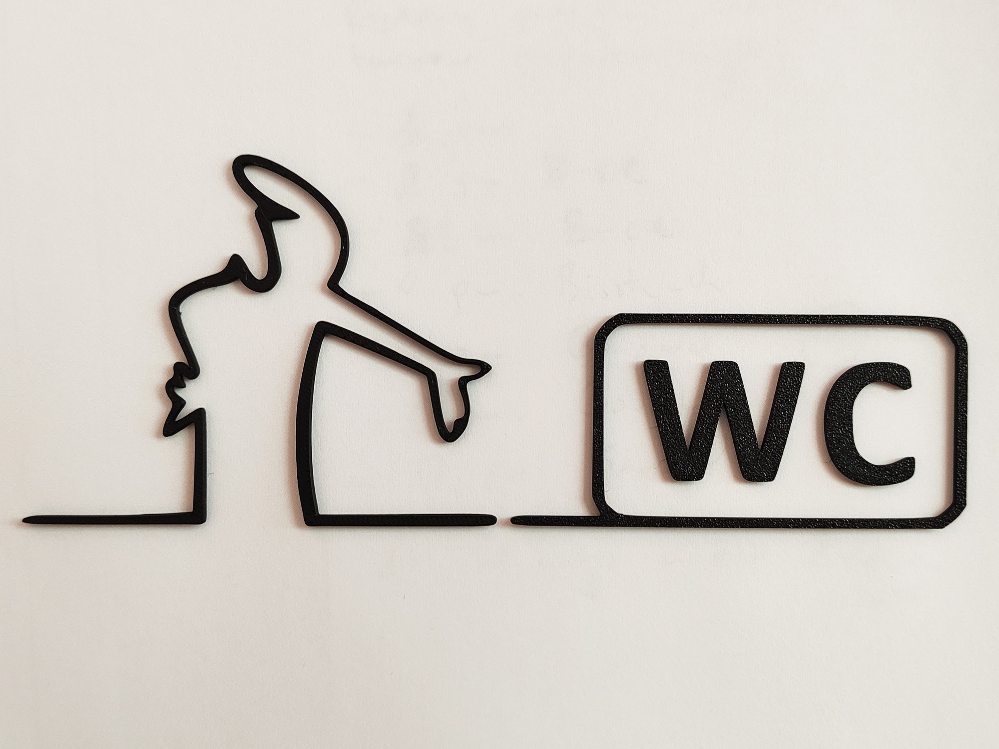 WC door hanger from the iconic cartoon "La Linea" Balum Balum.
