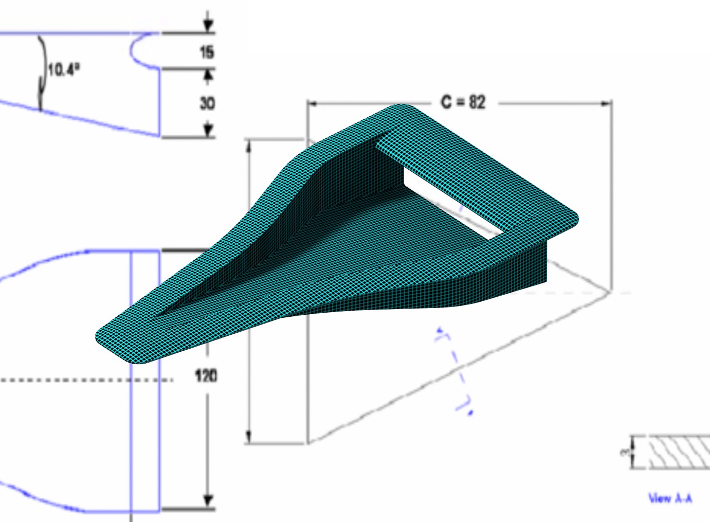 Miniatura 4 do modelo 3D NACA Duct / Inlet