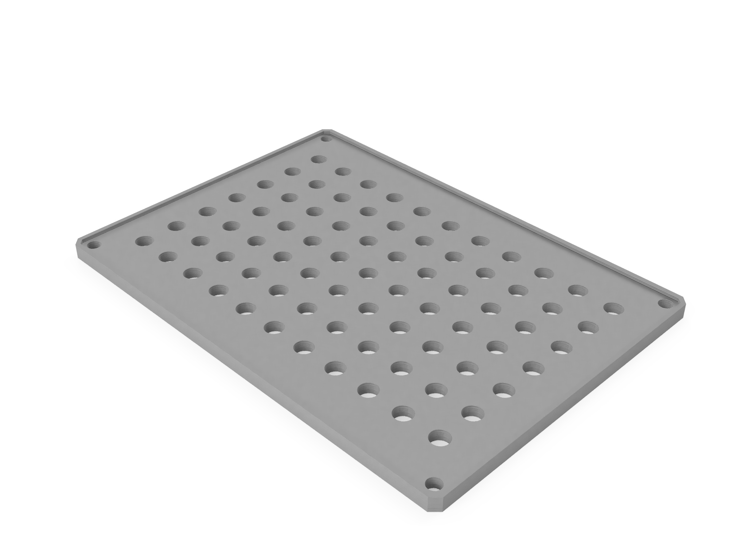 Leo Rover Internal mounting plate with grid pattern