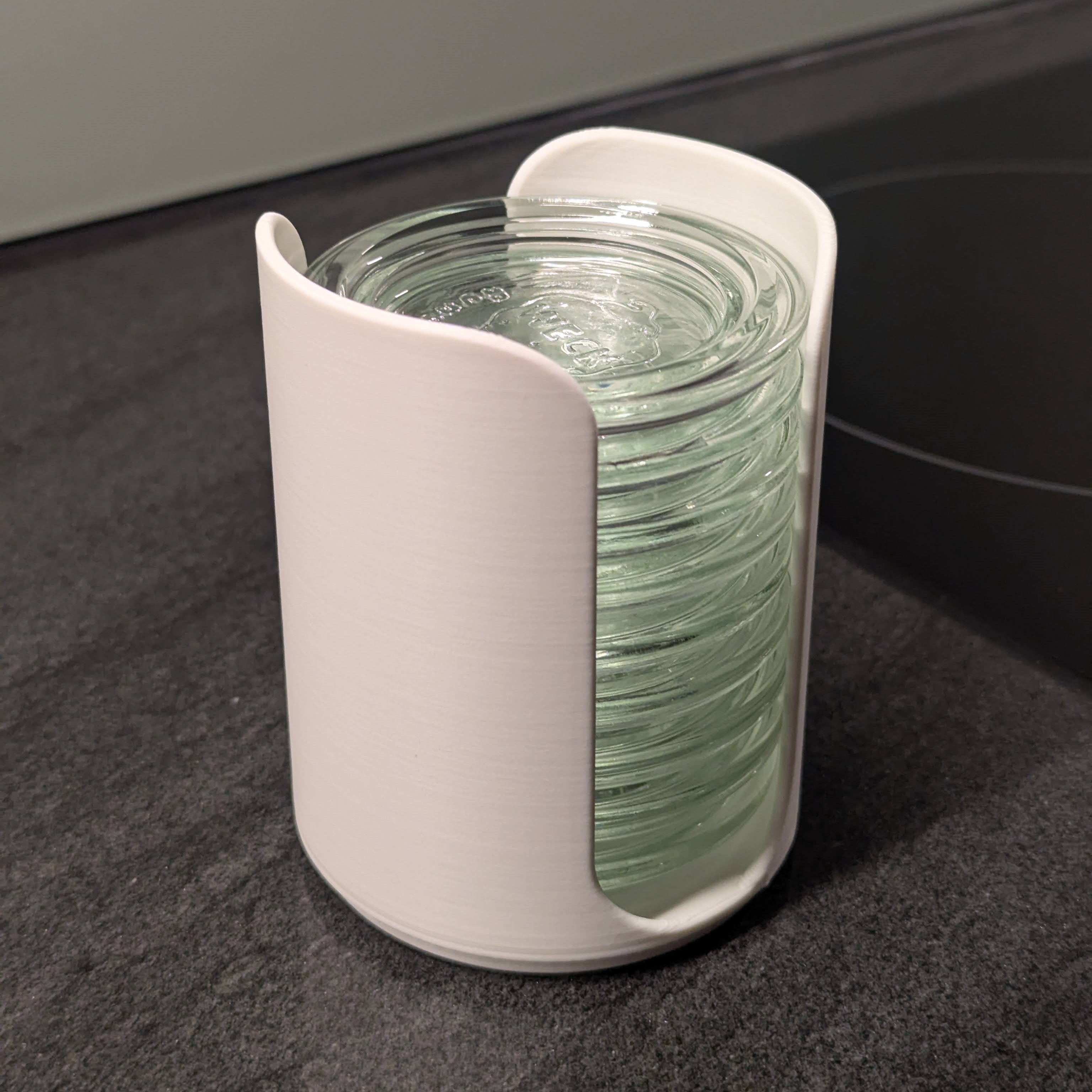Lid organizer for Weck jar lids