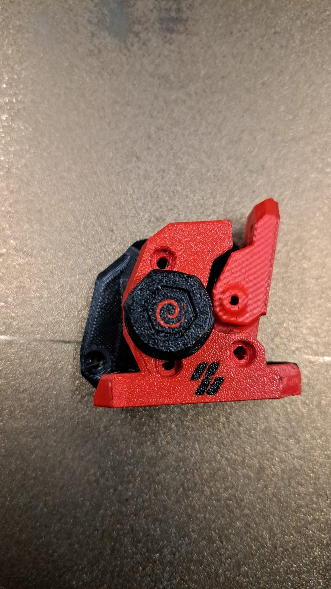 Extruder knob with colorswap "swirls" for Galileo2 standalone