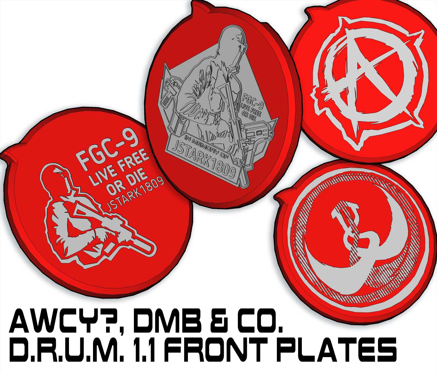UNW: DMB & CO v1.1 front plates set