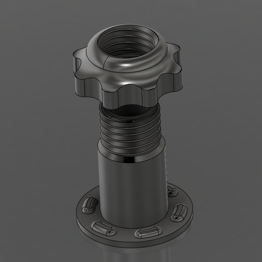 Miniatura 2 do modelo 3D Cable Spool Drill Mount