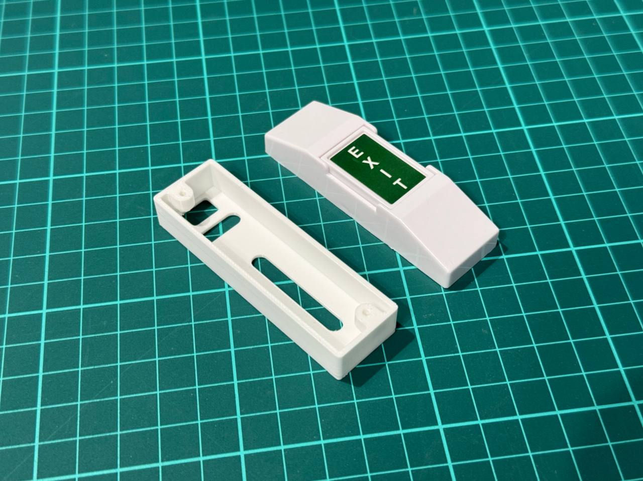 Exit button wall mount holder/junction box