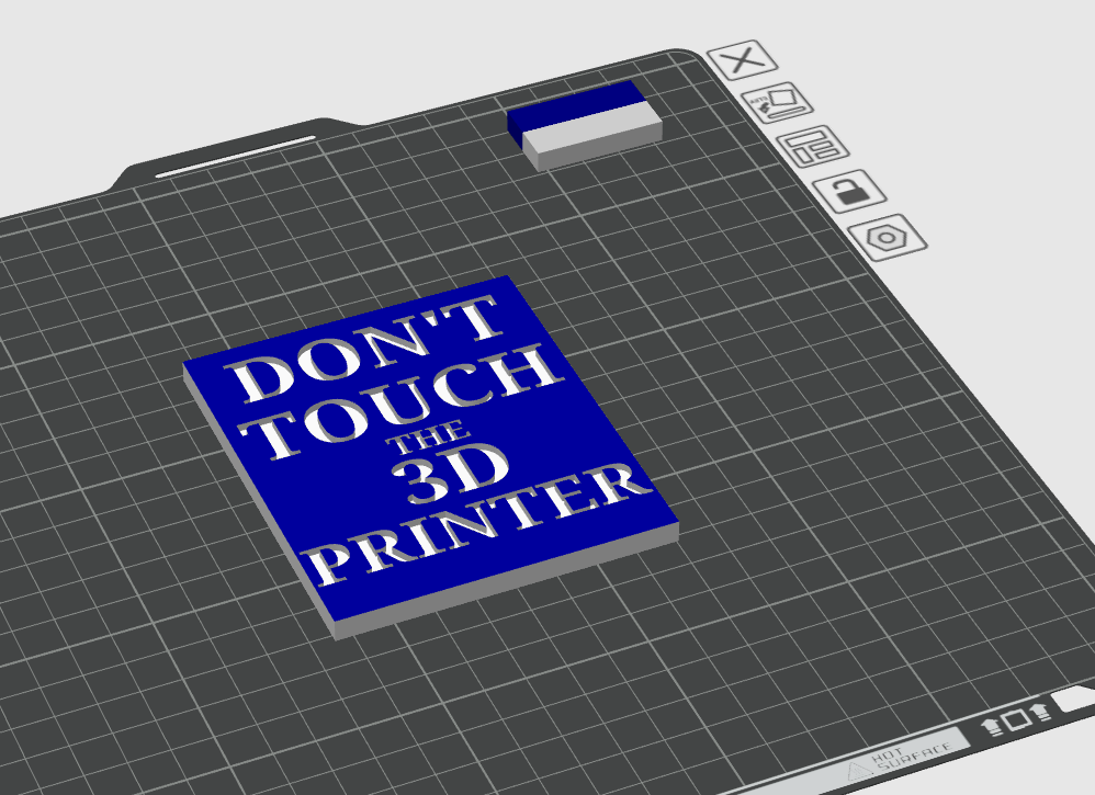 Don't touch 3d Printer