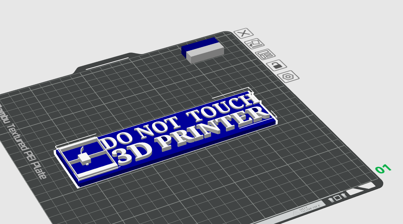 Dont touch the 3d Printer