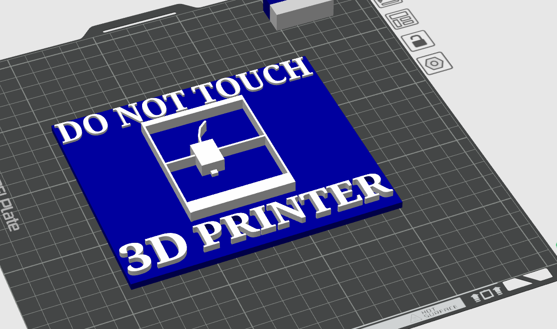 Dont touch the 3d printer